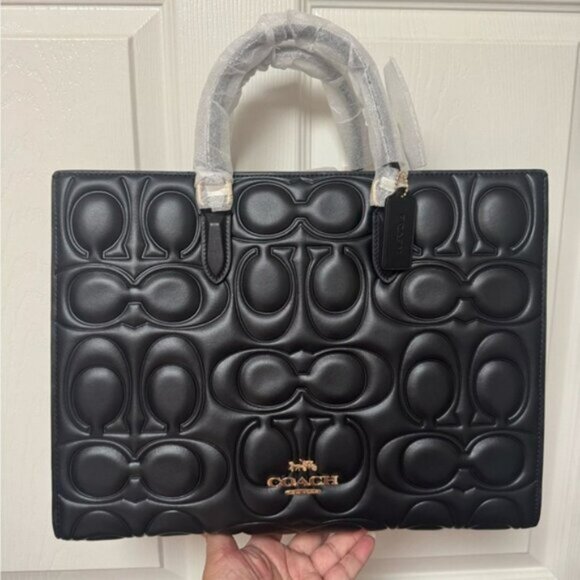 Cy672 Coach | Bags | Nwt Coach Maggie Tote Bag In Signature Leather Cy672 ...
